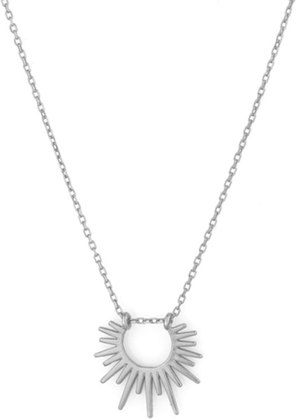 Gümüş Üzeri Rodyum Kaplama Beatiful Güneş Kolye