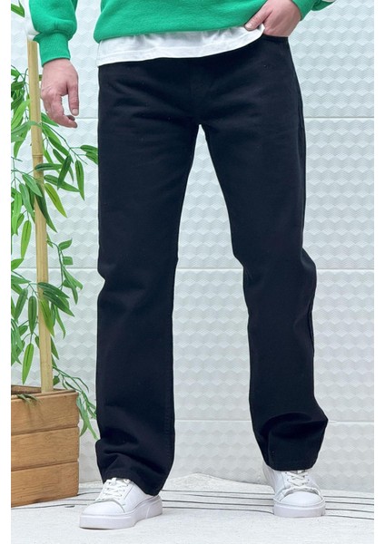 Erkek Beli Lastikli Rahat Kullanım Baggy Kot Pantolon fırsatları