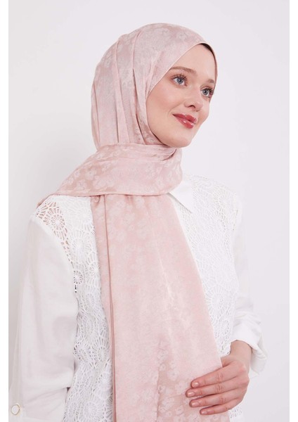 A.pembe Leopar Desen Italyan Jakar Şal