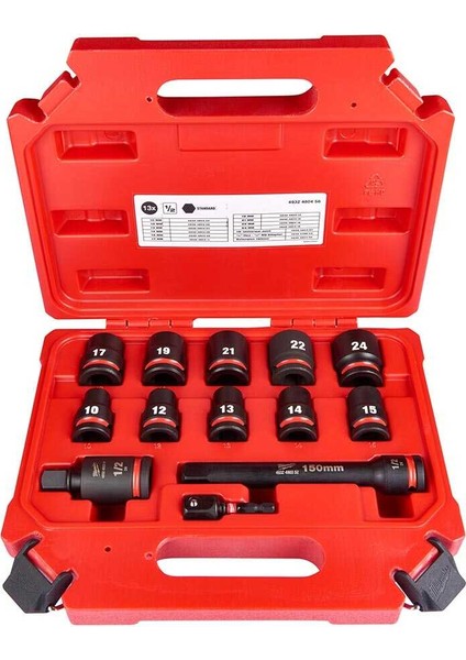 13 Parça Shockwave 1/2" Darbeli Lokma Seti - 4932480456 modelleri