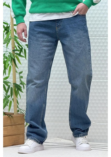 Erkek Beli Lastikli Rahat Kullanım Baggy Kot Pantolon modelleri