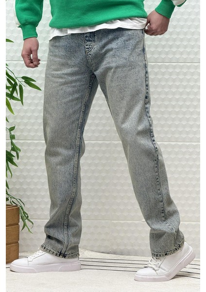 Erkek Beli Lastikli Rahat Kullanım Baggy Kot Pantolon modelleri