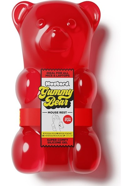 Gummy Bear Mouse Bilek Desteği - Kırmızı