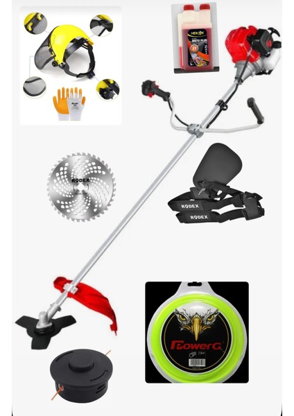 Craftool Rodex Benzinliyan Tırpan 2hp 7 Parça Tam Set