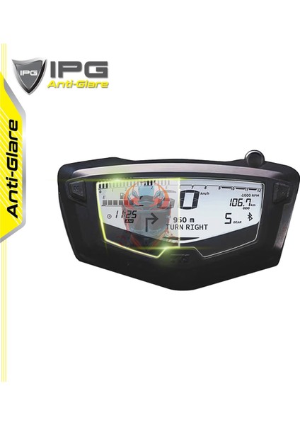 Tvs Apache 2019-2024 RTR200 Gösterge Paneli Için Ipg Anti-Glare Parlama Önleyici Mat Ekran Koruyucu