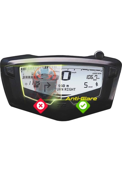 Tvs Apache 2019-2024 RTR200 Gösterge Paneli Için Ipg Anti-Glare Parlama Önleyici Mat Ekran Koruyucu fiyatları
