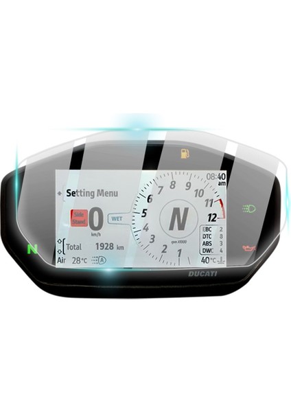 Ducati 2021-2024 Streetfighter V2 Gösterge Paneli 9h Nano Ipg Proactive Ekran Koruma Uyumlu fiyatları