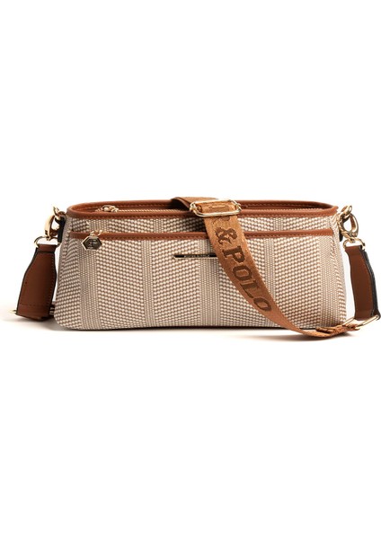 Kadın Çapraz Çanta 1184-46751 Sılver Polo Çapraz Bayan Çantası M132 Bej-Mat Taba indirimleri