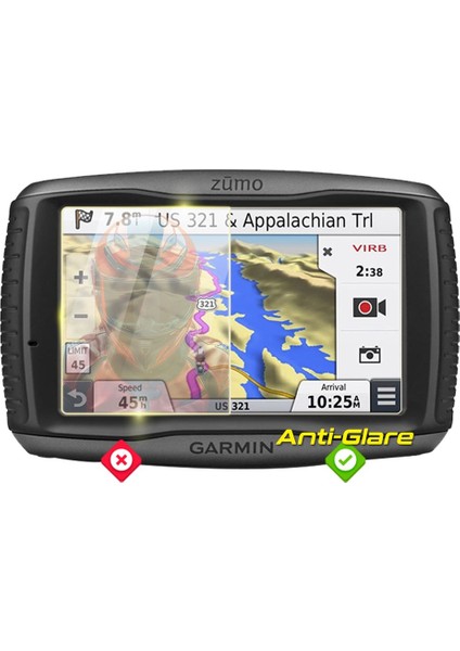 Garmin Zumo 590-590LM 5" Için Ipg Anti-Glare Uyumlu Parlama Önleyici Mat Ekran Koruyucu