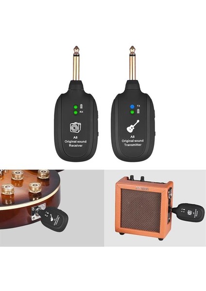 Magicvoice MV-19583 Uhf Gitar Tip Kablosuz Amfi ve Enstrüman Kablosuz Mikrofonu