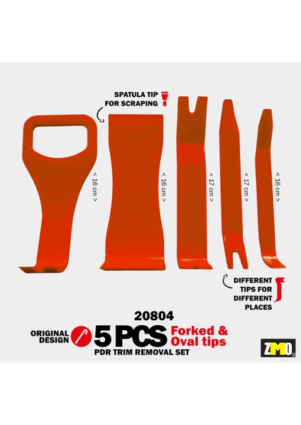 Pdr Trim Sökme 5 Adet Set