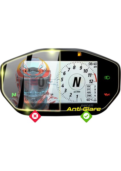 Ducati 2021-2024 Streetfighter V2 Ipg Anti-Glare Parlama Önleyici Mat Koruyucu fiyatları