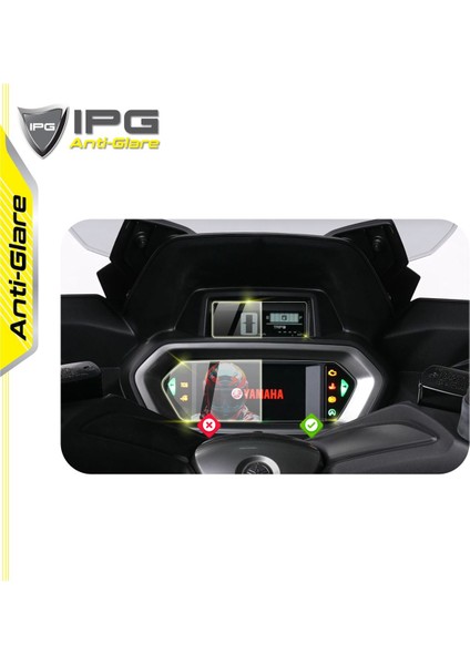 Yamaha 2023-2024 Xmax 300 Gösterge Paneli (2 Parça) Ipg Anti-Glare Parlama Önleyici Mat Koruyucu