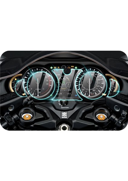 Suzuki 2021-2025 Gsx-R 1300 Hayabusa Gen3 Gösterge Paneli 9h Nano Ipg Proactive Ekran Koruma Uyumlu fiyatları