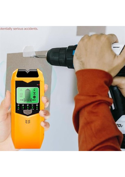 Powermaster PM-26593 Profesyonel 5in1 LCD Ekranlı Çok Fonksiyonlu Saplama Bulucu Duvar Dedektörü
