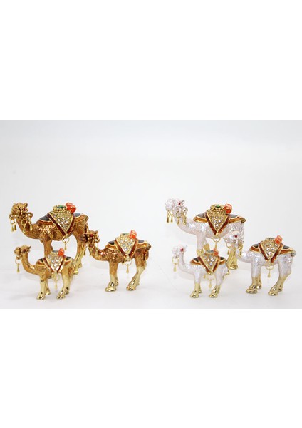 Taşlı 3'lü Deve Figürü Model 3