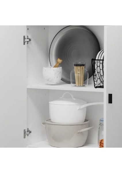 Mdf Beyaz Mutfak Dolabı, Mutfak Kiler Erzak Dolabı, Çok Amaçlı Mdf Dolap, Banyo Dolabı