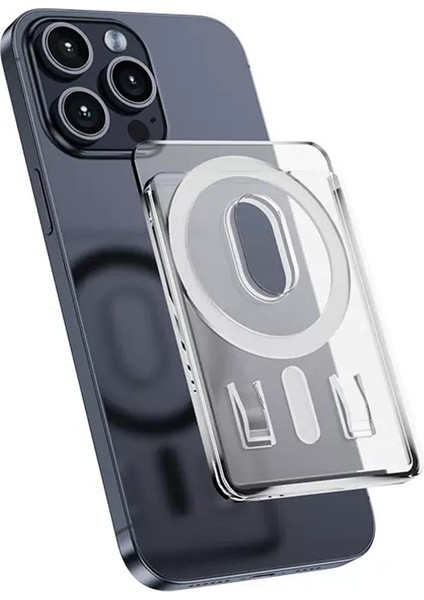 Magnetik Cardsafe Transparan Kartlık Telefon Arkası Magsafe'li Kartlık fiyatları
