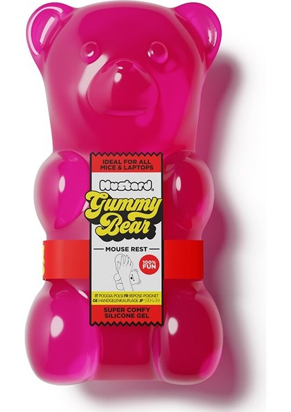 Gummy Bear Mouse Bilek Desteği - Pembe