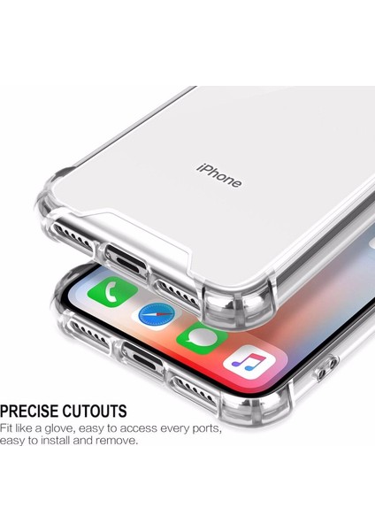 iPhone Xs Max Uyumlu Darbe Önleyici Sararmaya Dayanıklı Airbag Korumalı Ultra Slim Tpu Şeffaf Silikon Kılıf fırsatları