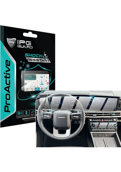 Hyundai 2025 Santa Fe 12.3" Navi + Gösterge Için 9h Nano Ipg Proactive Ekran Koruyucu