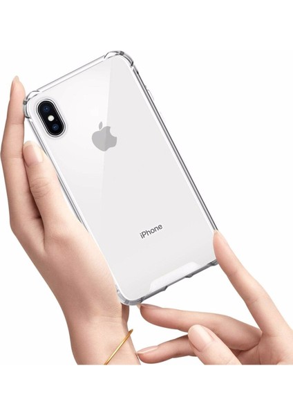 iPhone Xs Max Uyumlu Darbe Önleyici Sararmaya Dayanıklı Airbag Korumalı Ultra Slim Tpu Şeffaf Silikon Kılıf indirimleri