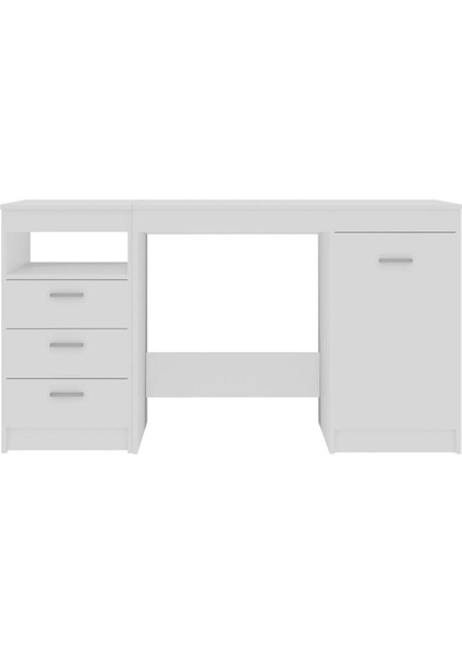 %100 Mdf Çalışma Masası, Bilgisayar Masası, Kitaplıklı Çalışma Masası, Beyaz Ders Çalışma Masası