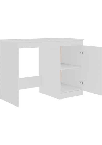 %100 Mdf Çalışma Masası, Bilgisayar Masası, Kitaplıklı Çalışma Masası, Beyaz Ders Çalışma Masası