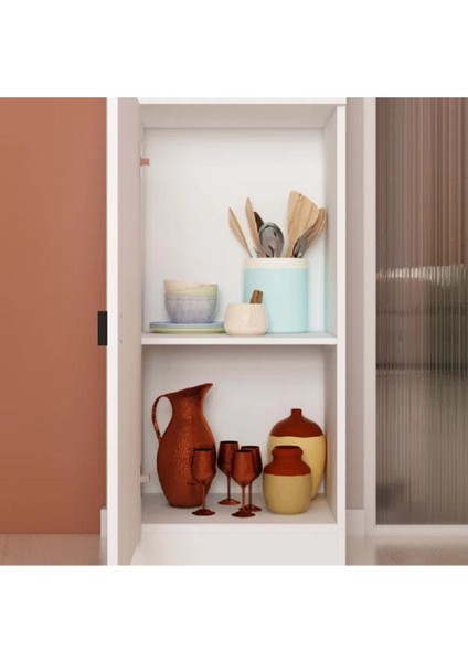 Mdf Mutfak Dolabı, Mutfak Kiler Erzak Dolabı, Banyo Dolabı, Beyaz Çok Amaçlı Dolap