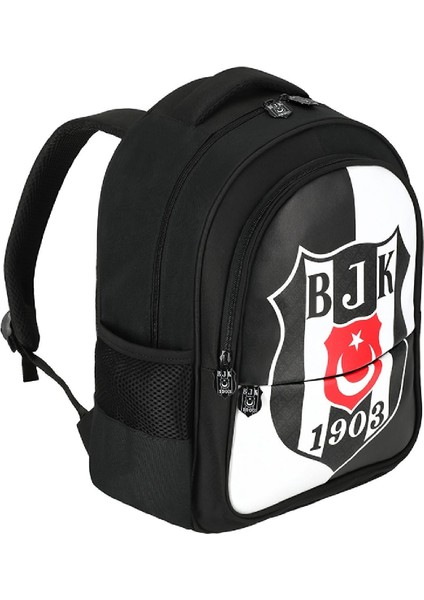 3 Bölmeli Bjk 1903 Logo Baskılı Suni Deri Okul Sırt Çantası Siyah (25360) modelleri