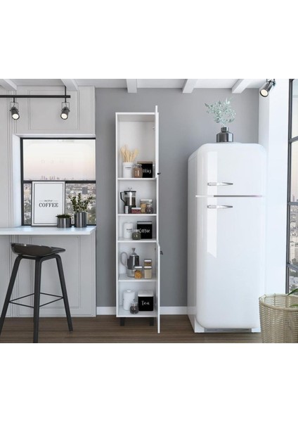 Mdf Mutfak Dolabı, Beyaz Mutfak Dolabı, Çok Amaçlı Dolap, Mutfak Kiler Erzak Dolabı, Banyo Dolabı