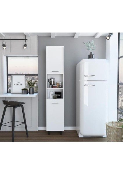 Mdf Mutfak Dolabı, Beyaz Mutfak Dolabı, Çok Amaçlı Dolap, Mutfak Kiler Erzak Dolabı, Banyo Dolabı