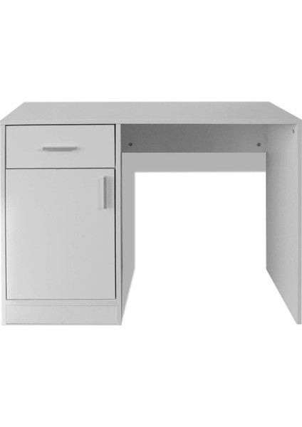 %100 Mdf Çalışma Masası, Bilgisayar Masası, Kitaplıklı Çalışma Masası, Beyaz Ders Çalışma Masası