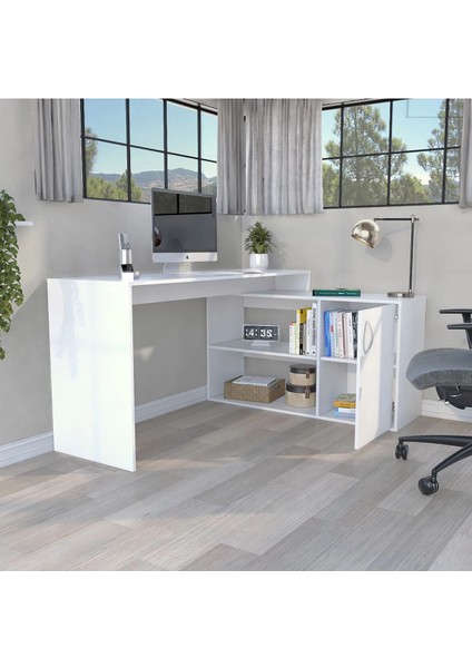 %100 Mdf Çalışma Masası, Bilgisayar Masası, Kitaplıklı Çalışma Masası, Ofis Masası Çocuk Genç Odası