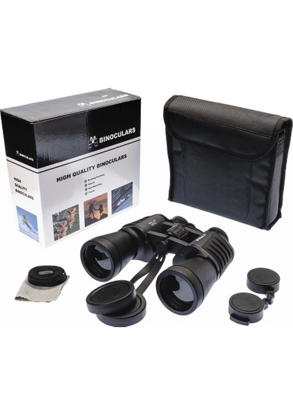 Bfs 7X50 – Geniş Ön Mercekli Profesyonel El Dürbünü – 1000M/56M – Siyah V1