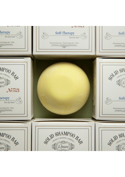 Katı Şampuan Bar Soft Therapy | Sülfatsız Tuzsuz Doğal | Yıpranmış Boyalı İşlem Görmüş Saçlar 80 gr