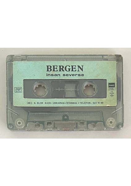 Bergen Insan Severse Kaset (Kartonet Yoktur Sadece Kasettir Dönem Kağıt Baskı Kaset)