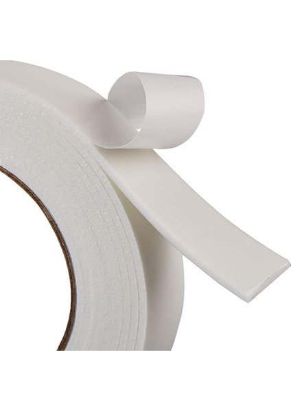 Çift Taraflı Beyaz Köpük Bant 20MM x 25M