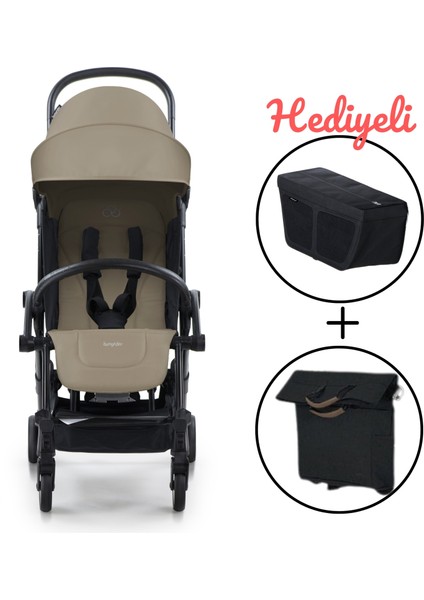 Connect 3 Black-Sand Bebek Arabası / Yan Düzenleyici / Black-Brown Yan Bakım Çantası fiyatları