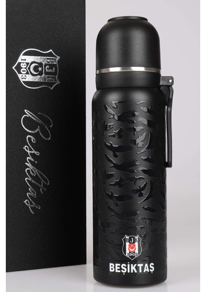 Dekomus Ile Lisanslı Beşiktaş 650 ml Bardaklı Çelik Termos modelleri