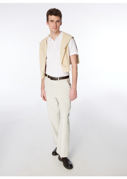 Beyaz Erkek Cepsiz Polot-Shirt modelleri