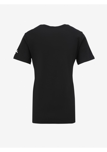 V Yaka Düz Siyah Kadın T-Shirt TEYO fiyatları