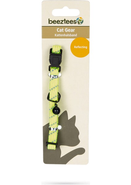 Kedi Boyun Tasması, Zilli, Sarı, 24,5-33 cm