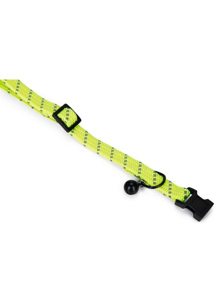 Kedi Boyun Tasması, Zilli, Sarı, 24,5-33 cm