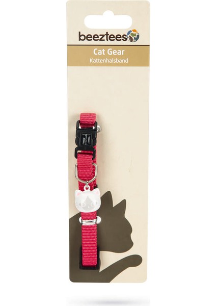 Kedi Boyun Tasması, Zilli, Pembe, 20-30 cm