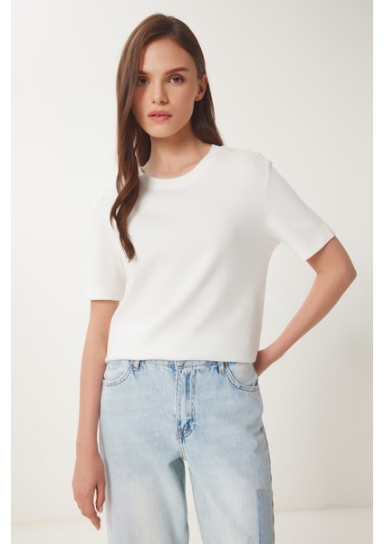 2'li Paket Pamuklu Basic Örme T-Shirt Siyah Beyaz LAG0002 indirimleri