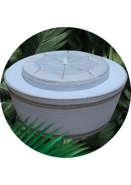 Lüks Sarık,imam Sarığı,cami Sarığı,beyaz Sarık,fileli Sarık,beyaz Fileli Sarık,el Yapımı Sarık S229