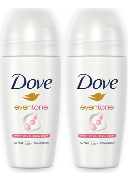 Kadın Roll On Deodorant Eventone 1/4 Nemlendirici Krem 50 ml X2