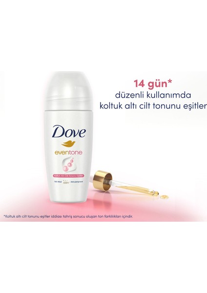 Kadın Roll On Deodorant Eventone 1/4 Nemlendirici Krem 50 ml X2