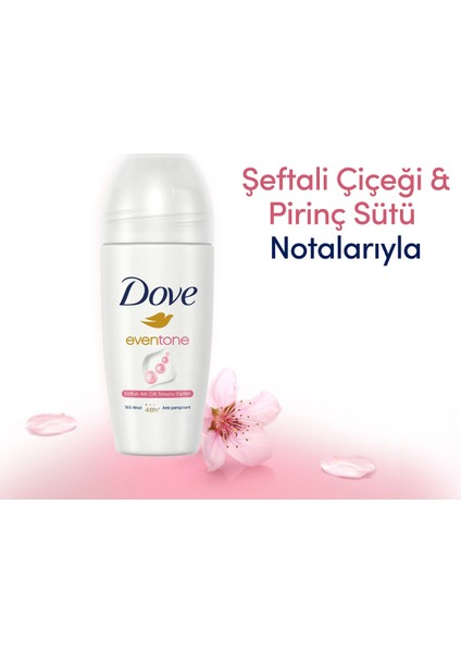 Kadın Roll On Deodorant Eventone 1/4 Nemlendirici Krem 50 ml X2